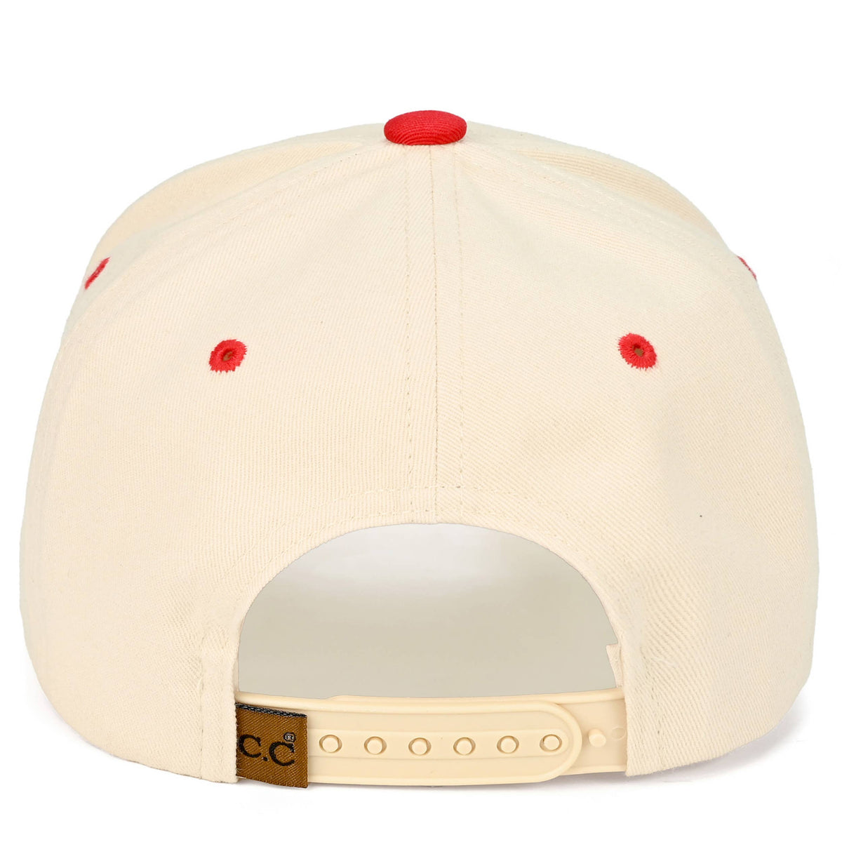 C.C AMERICAN HONEY Letter embroidered Trucker Hat: Red