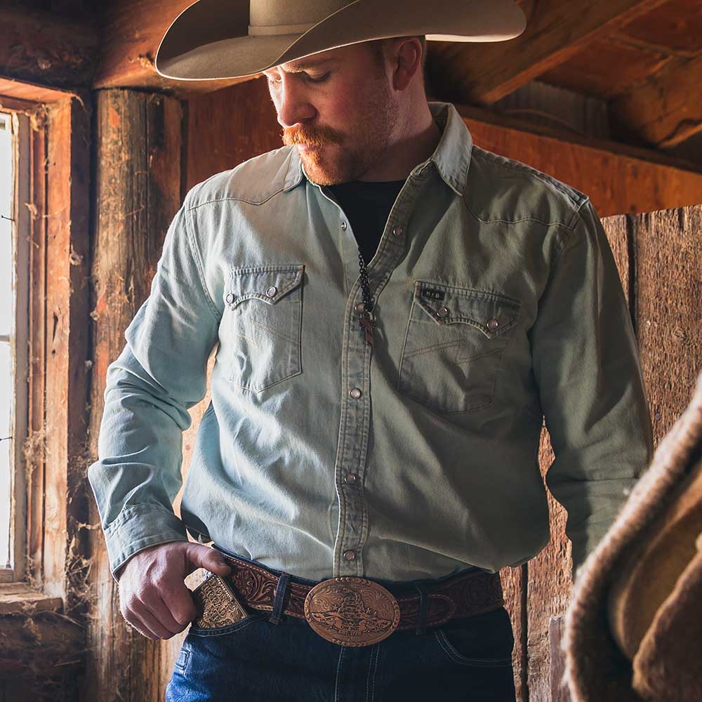 MONTANA SILVERMITHS BRONZE GADSDEN BELT BUCKLE