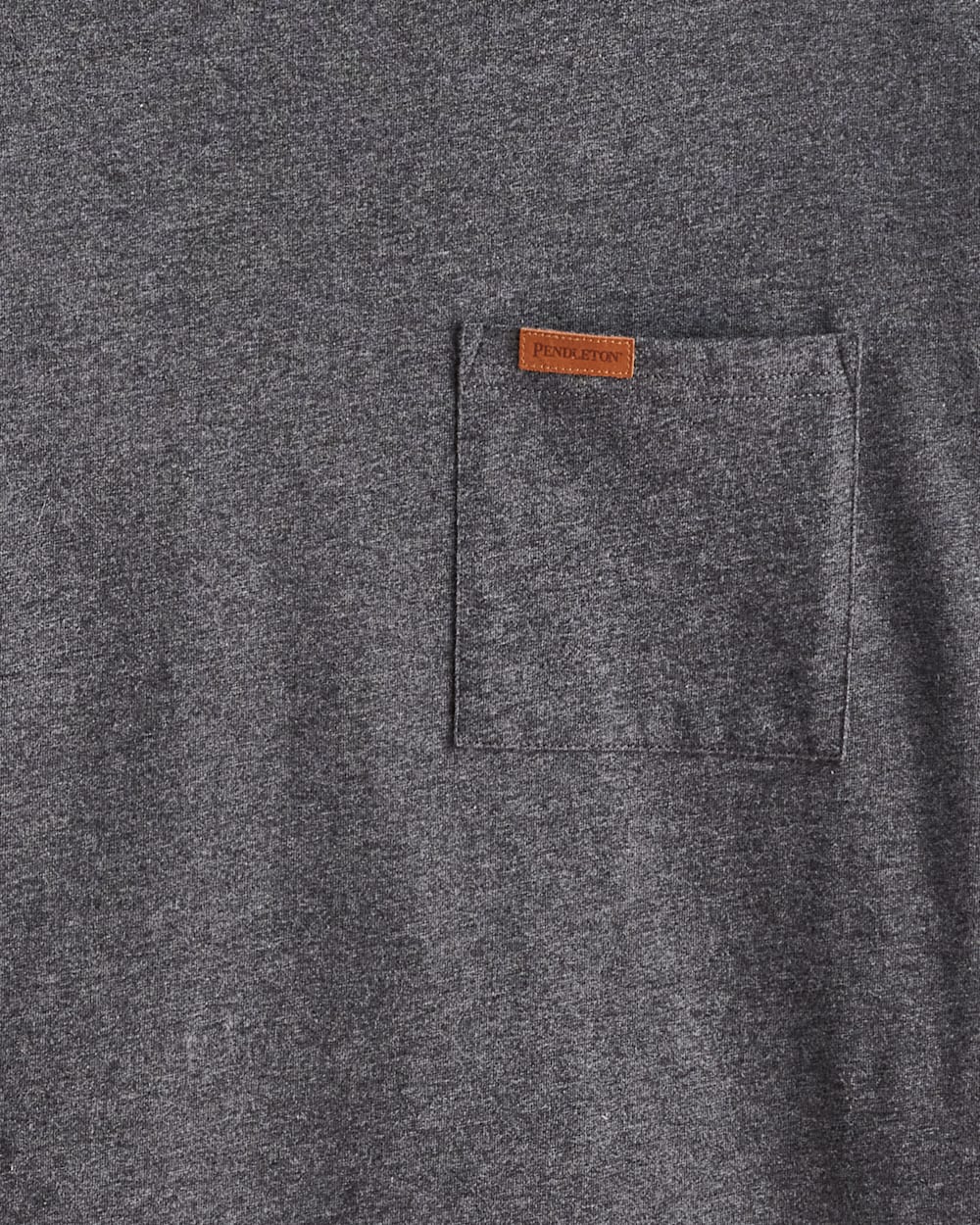 PENDLETON LONG SLEEVE DESCHUTES POCKET TEE DARK GREY HEATHER