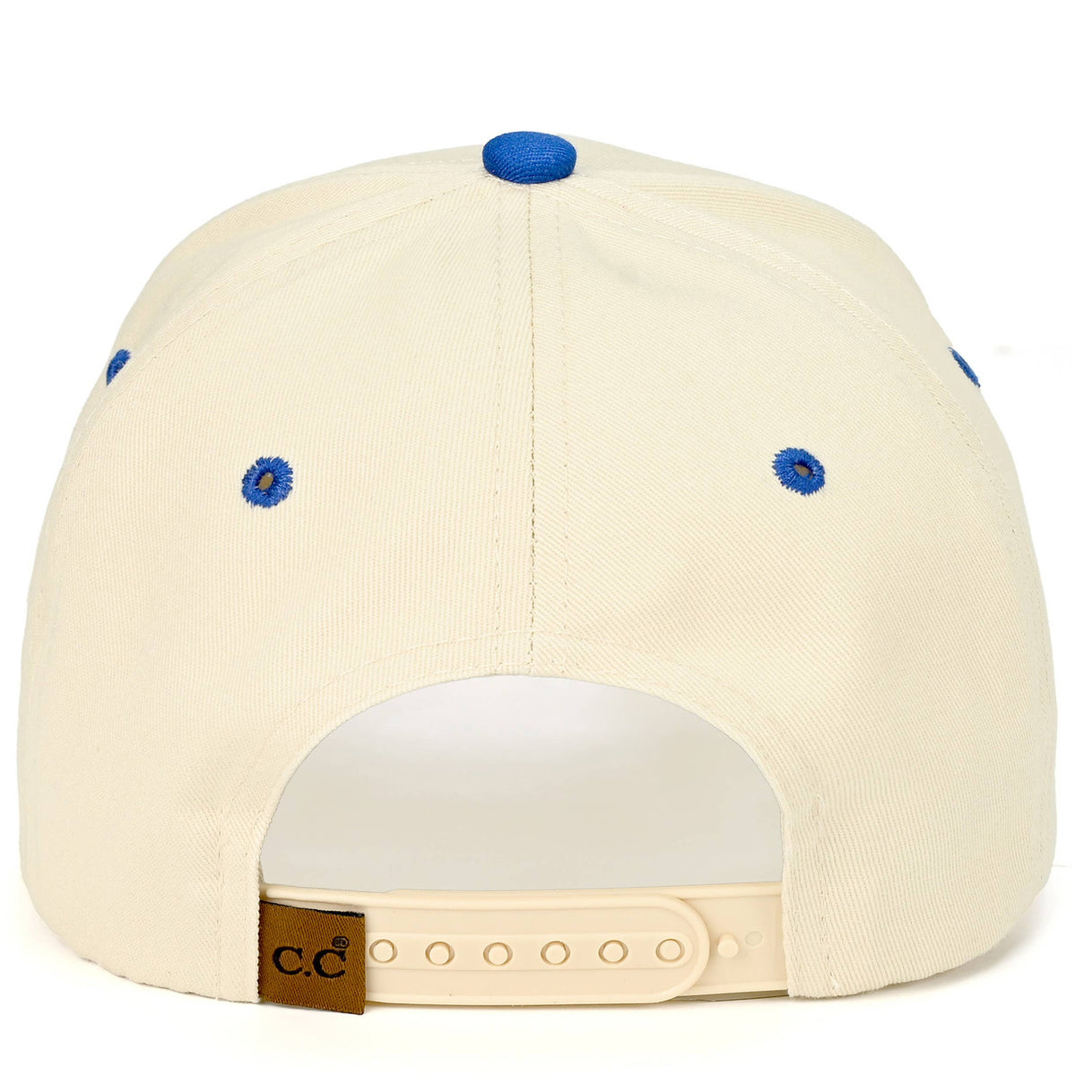 C.C AMERICAN HONEY Letter embroidered Trucker Hat: Blue