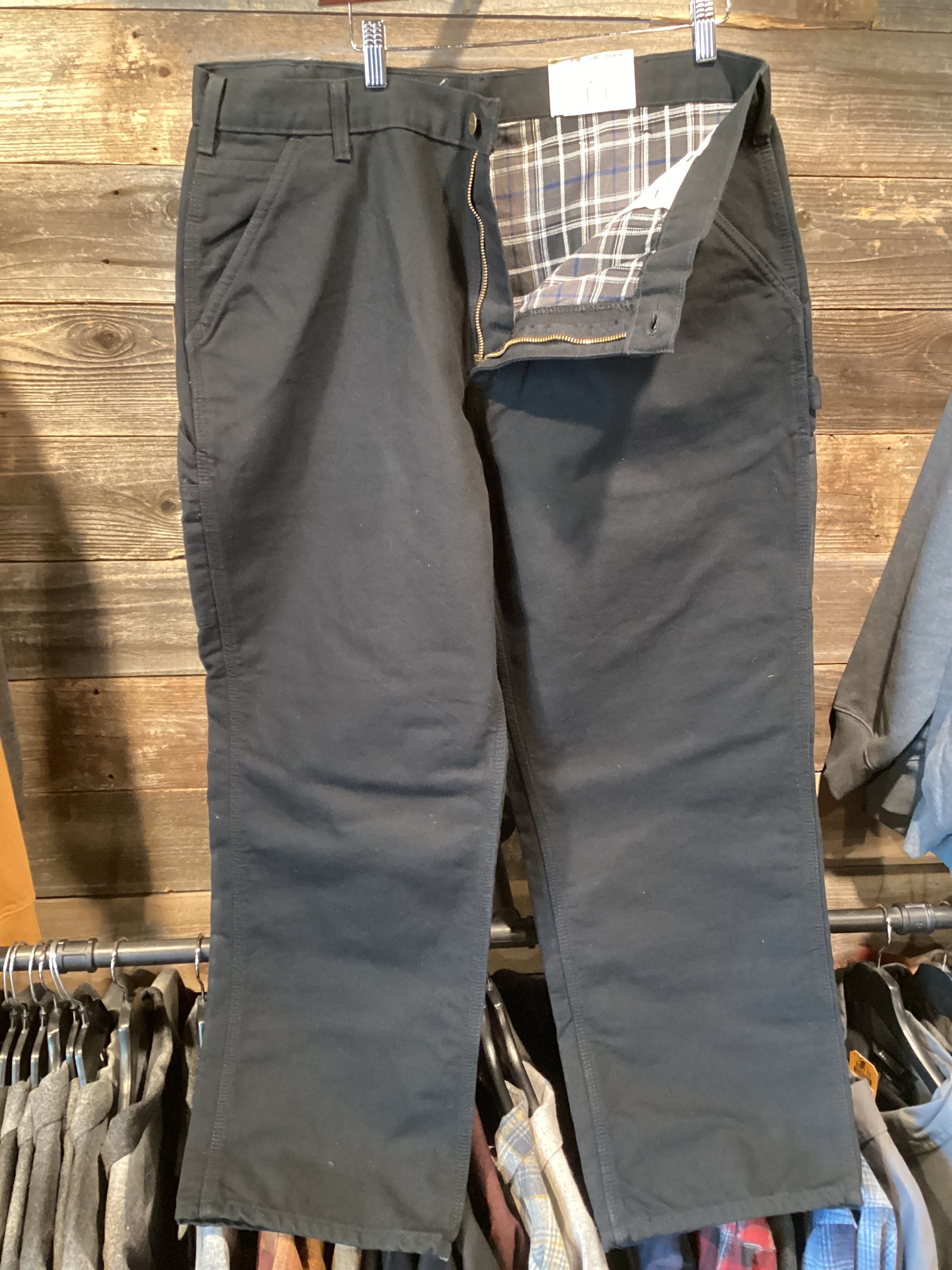 Carhartt Loose Original Fit Washed Duck Dungaree Flannel Lined