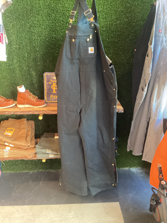 Carhartt Quilt Lined Zip to Thigh Bib Overalls