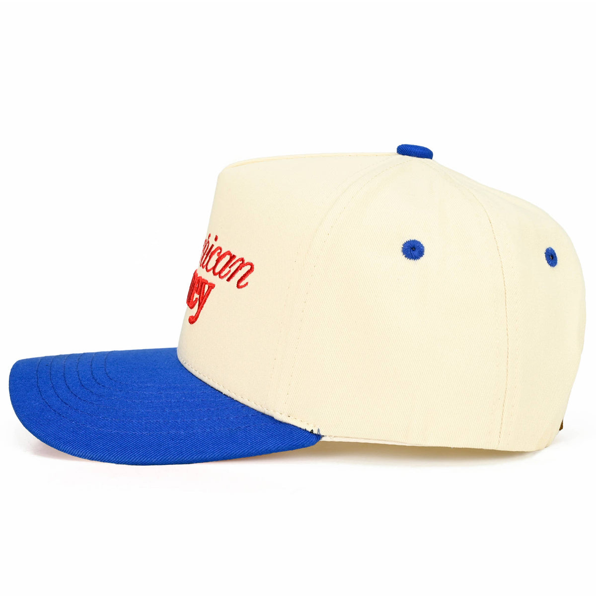 C.C AMERICAN HONEY Letter embroidered Trucker Hat: Blue