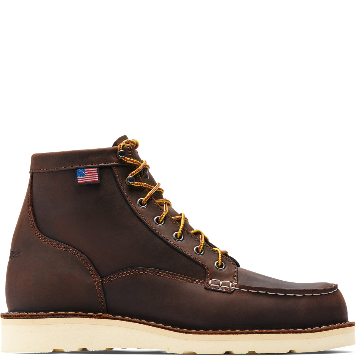 DANNER MENS BROWN BULL RUN MOC TOE 6"