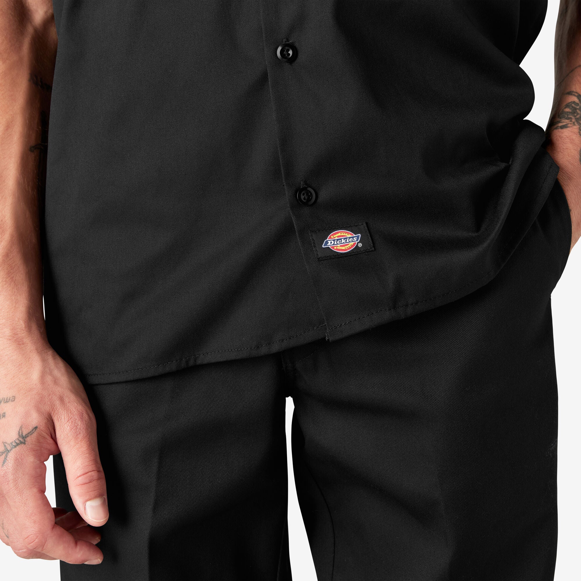 Dickies Short Sleeve Work Shirt, Black