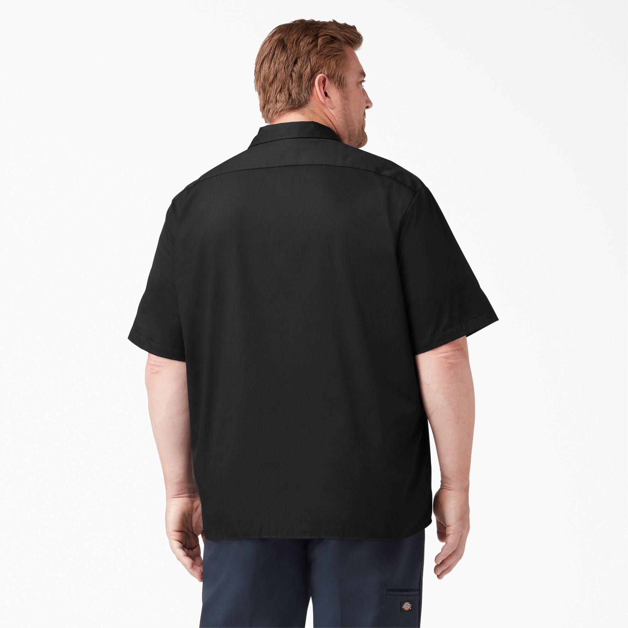 Dickies Short Sleeve Work Shirt, Black - The Blue Ox 916
