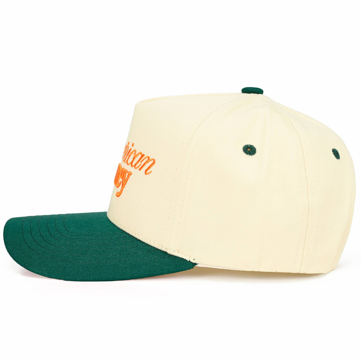 C.C AMERICAN HONEY Letter embroidered Trucker Hat: Dark Green