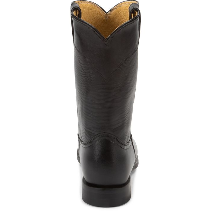 JUSTIN JACKSON 10" ROPER BOOT BLACK