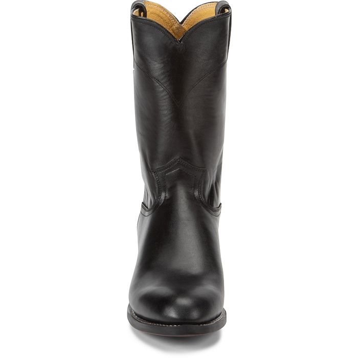 JUSTIN JACKSON 10" ROPER BOOT BLACK