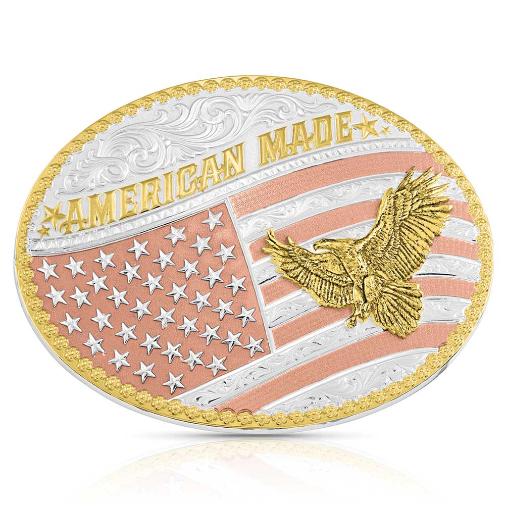 MONTANA SILVERSMITHS AMERICAN MADE EAGLE BELT BUCKLE