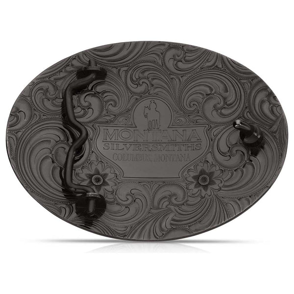MONTANA SILVERMITHS BRONZE GADSDEN BELT BUCKLE - The Blue Ox 916
