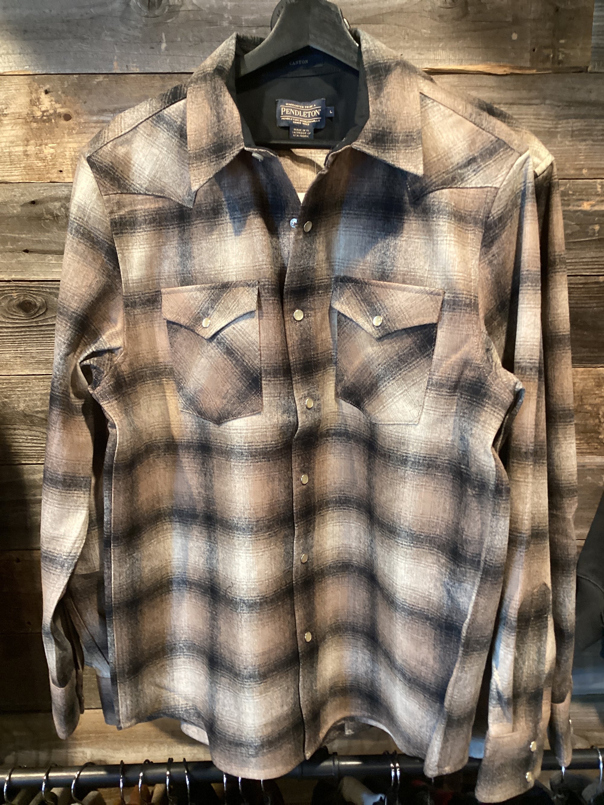 Pendleton Canyon Button Up with Pearl Snaps
