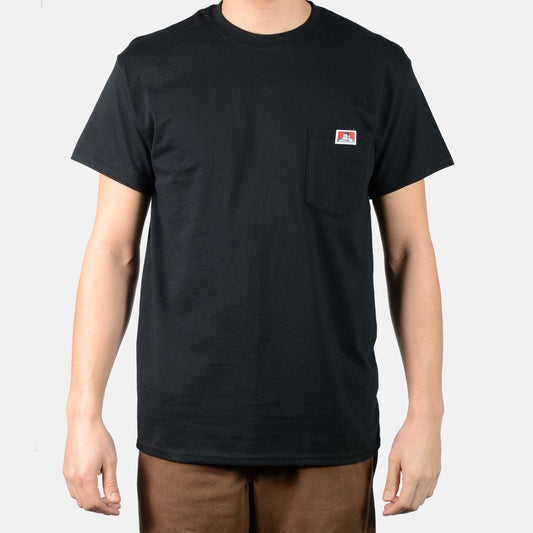 BEN DAVIS POCKET TEE BLACK
