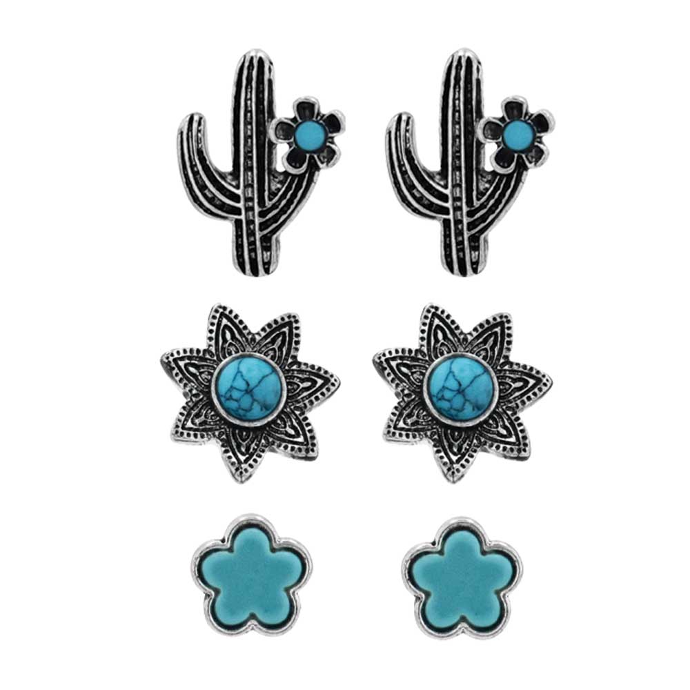 MONTANA SILVERSMITHS SOUTHWEST STYLE ATTITUDE EARRING SET
