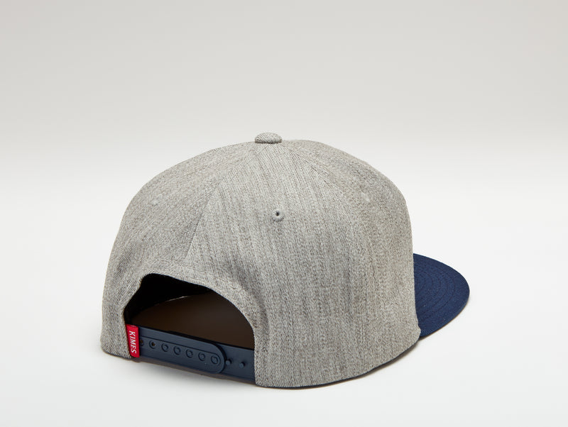 KIMES RANCH GREY HEATHER ARCHED TRUCKER HAT