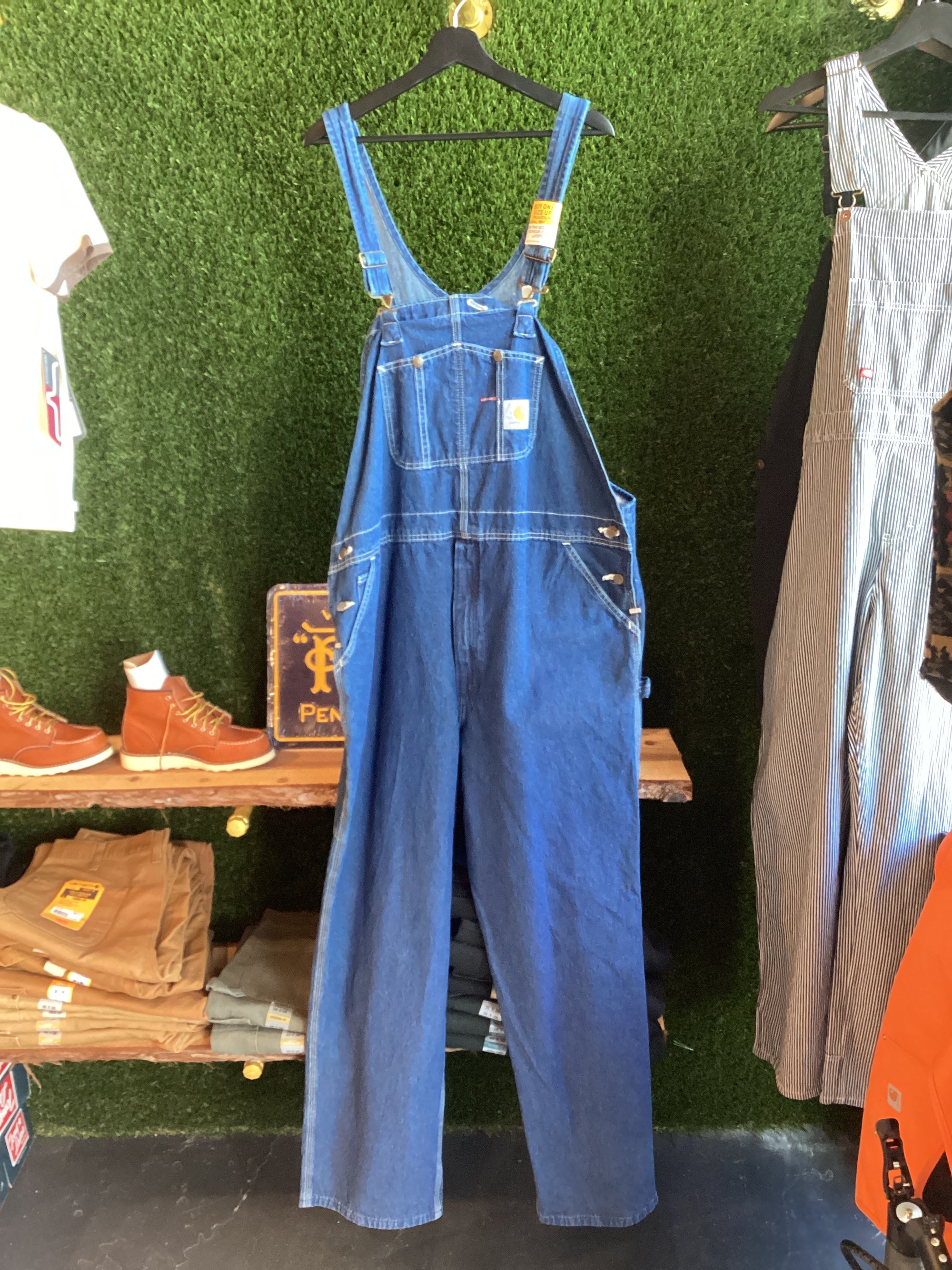 Carhartt Washed Denim Bib Overalls