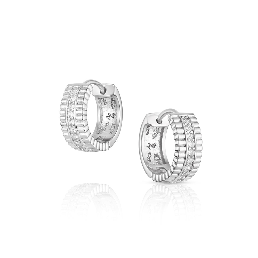 Laredo Sun Crystal Hoop Earrings