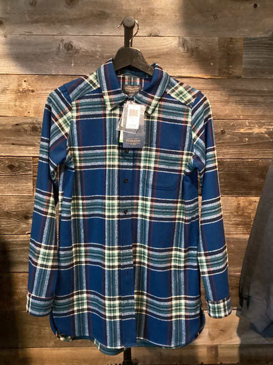 Women’s Pendleton Board Shirt - Blue Green Red Plaid
