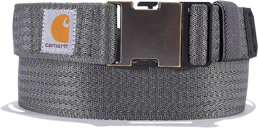 CARHARTT WEBBING BELT BLACK GRAVEL