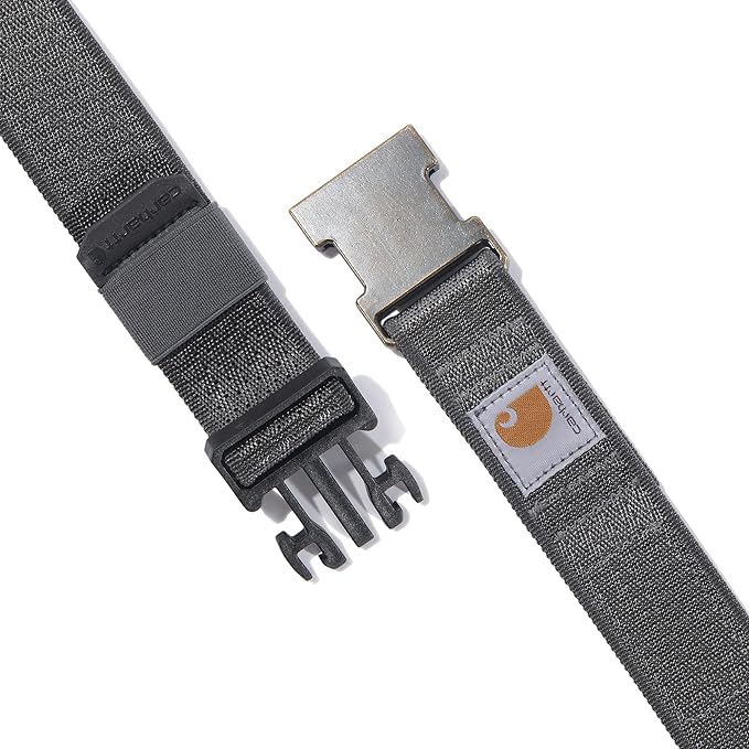 CARHARTT WEBBING BELT BLACK GRAVEL