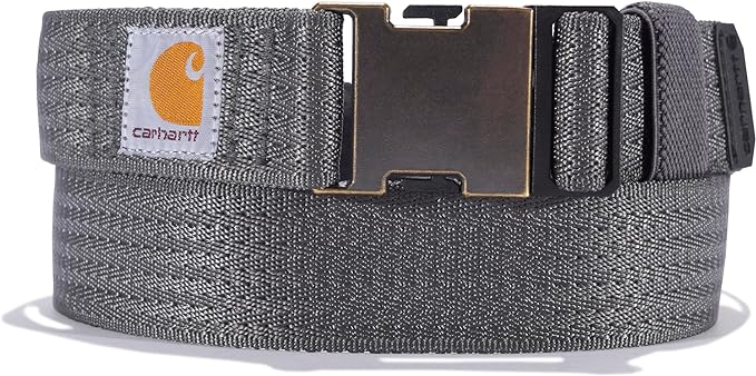 CARHARTT WEBBING BELT BLACK GRAVEL