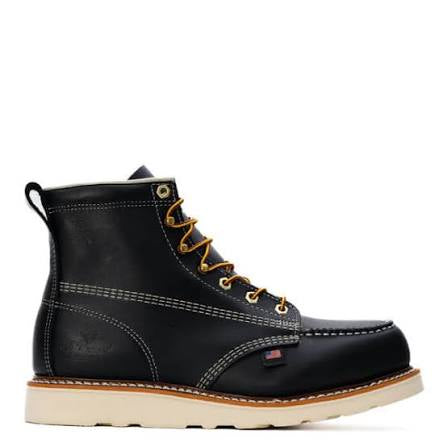 Thorogood Men’s Moc Toe soft 6” Black 814-6201