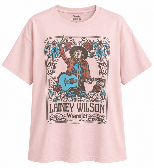 Wrangler Women’s Lainey Wilson Oversized Band Tee