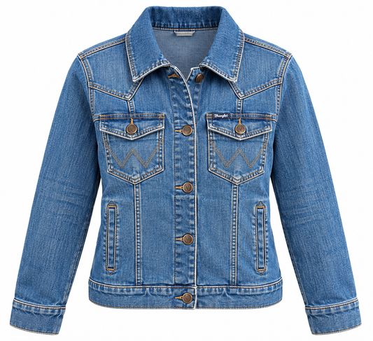 Wrangler Women’s Dark Wash Classic Fit Denim Jacket