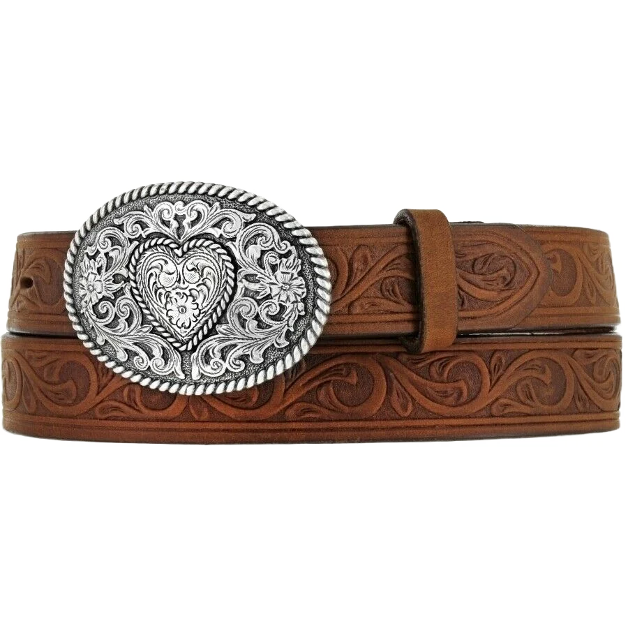 Girls Aged Bark Western Scroll Trophy Belt 815BD