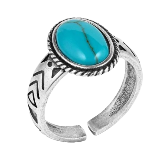 MONTANA SILVERSMITHS UNDERCOVER TURQUOISE RING