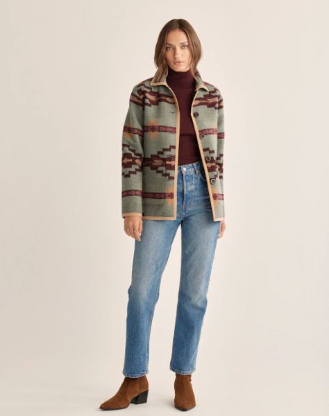 PENDLETON - WOMEN'S REVERSIBLE WOOL BARN COAT