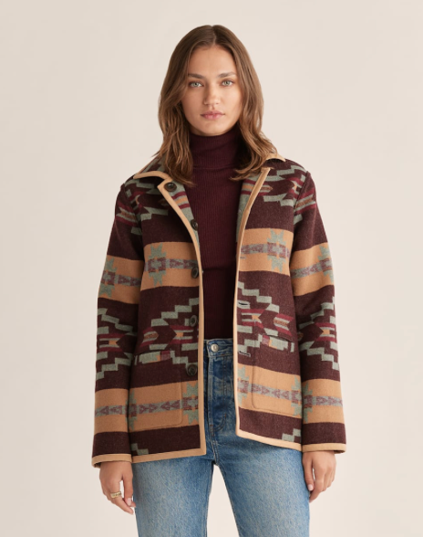PENDLETON - WOMEN'S REVERSIBLE WOOL BARN COAT
