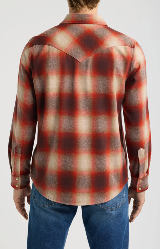 Canyon Plaid Wool Western Shirt