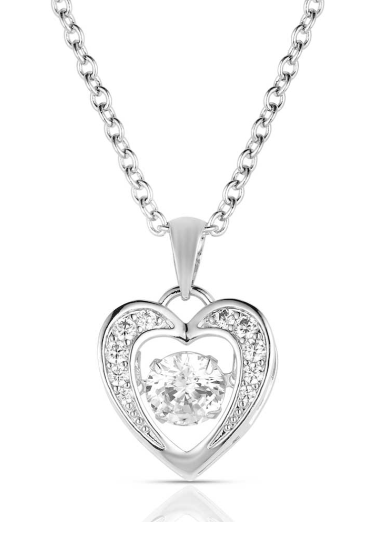 Let's Dance A Little Dance Heart Necklace