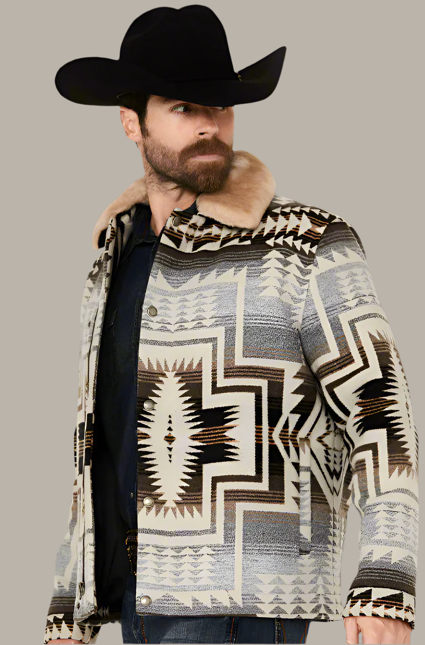 PENDLETON SILVERTON MULTICOLOR SNAP SHORT COAT - The Blue Ox 916 PENDLETON SILVERTON MULTICOLOR SNAP SHORT COAT - The Blue Ox 916