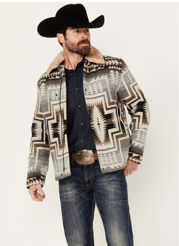 PENDLETON SILVERTON MULTICOLOR SNAP SHORT COAT