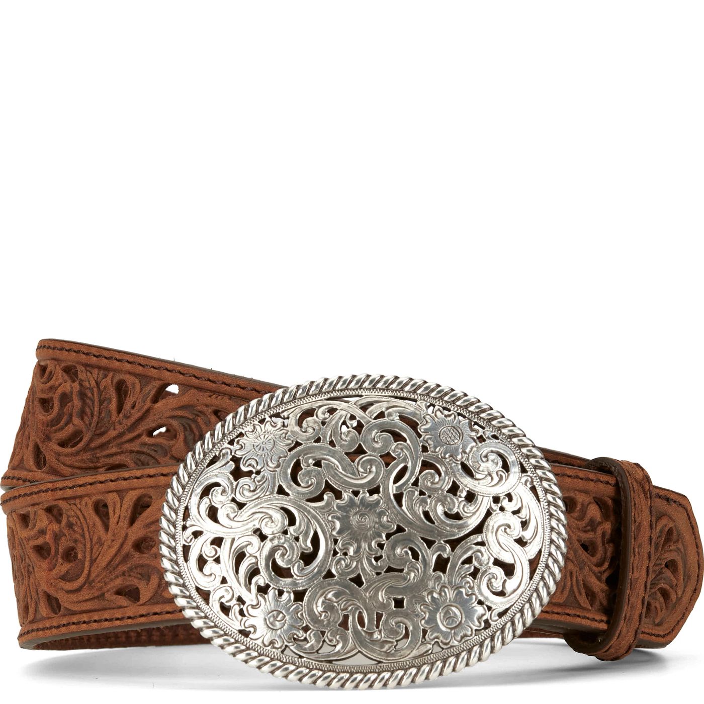 PIERCED FILAGREE BELT