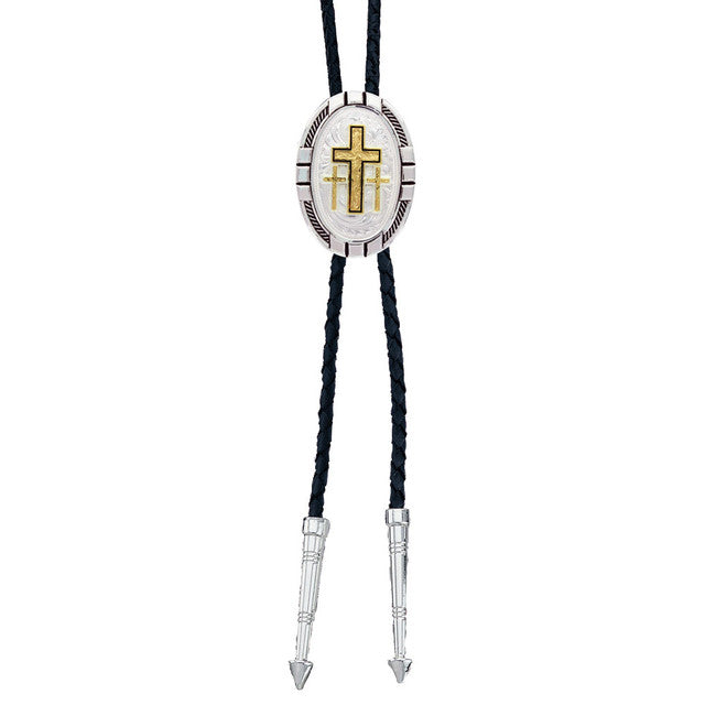 MONTANA SILVERSMITHS TRIPLE CROSS BOLO TIE