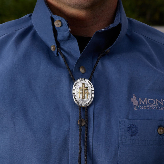 MONTANA SILVERSMITHS TRIPLE CROSS BOLO TIE