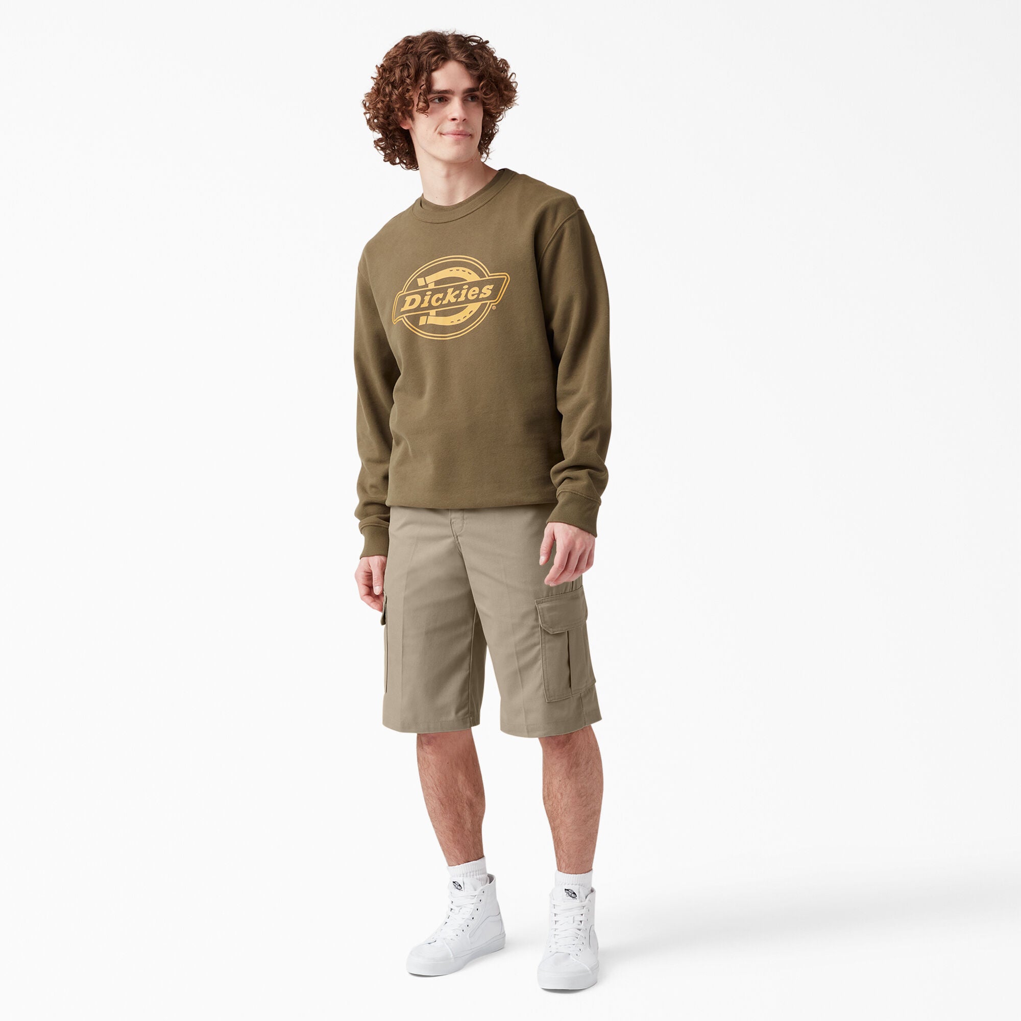 Dickies Relaxed Fit Cargo Shorts, 13", Desert Sand