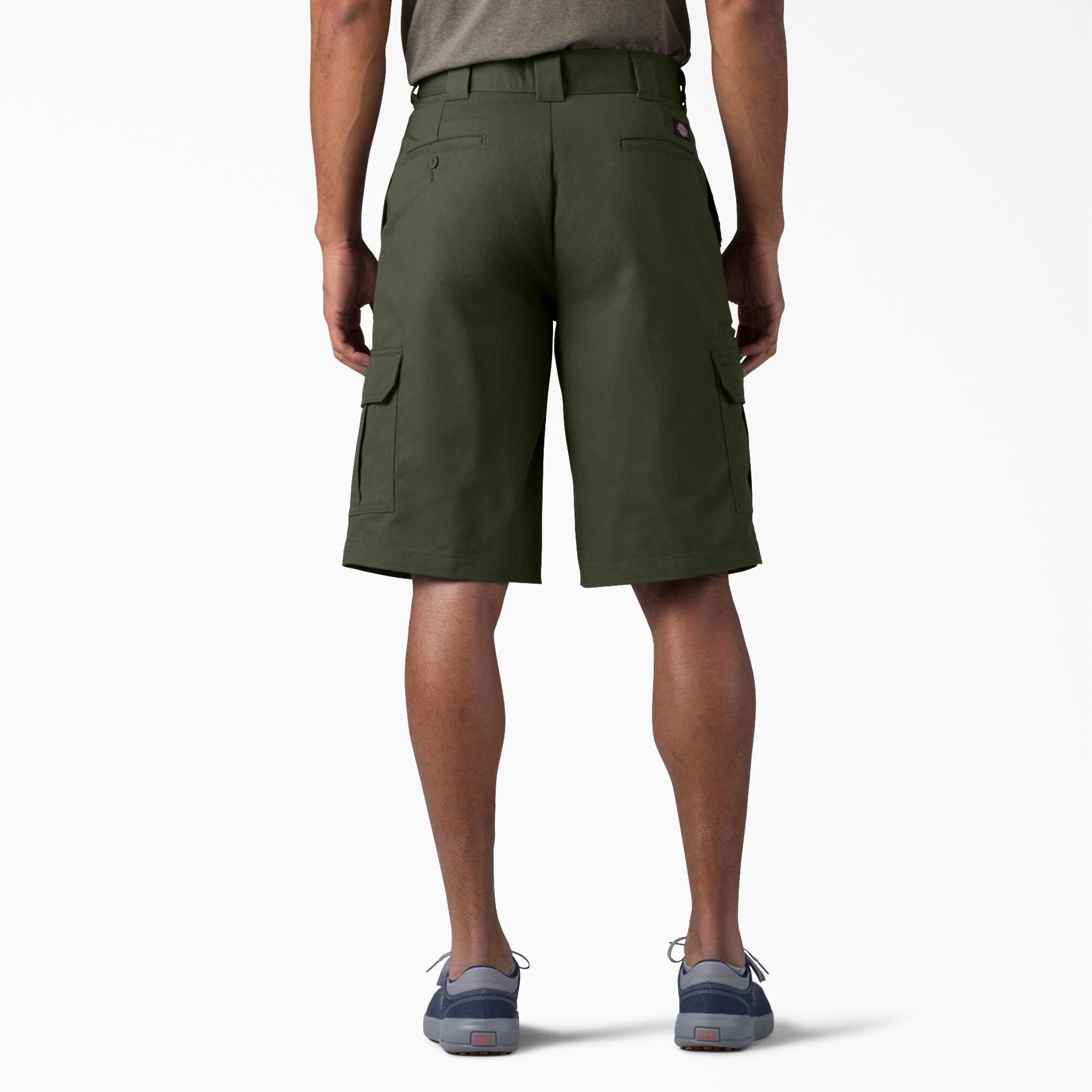 Dickies Relaxed Fit Cargo Shorts, 13", Olive Green