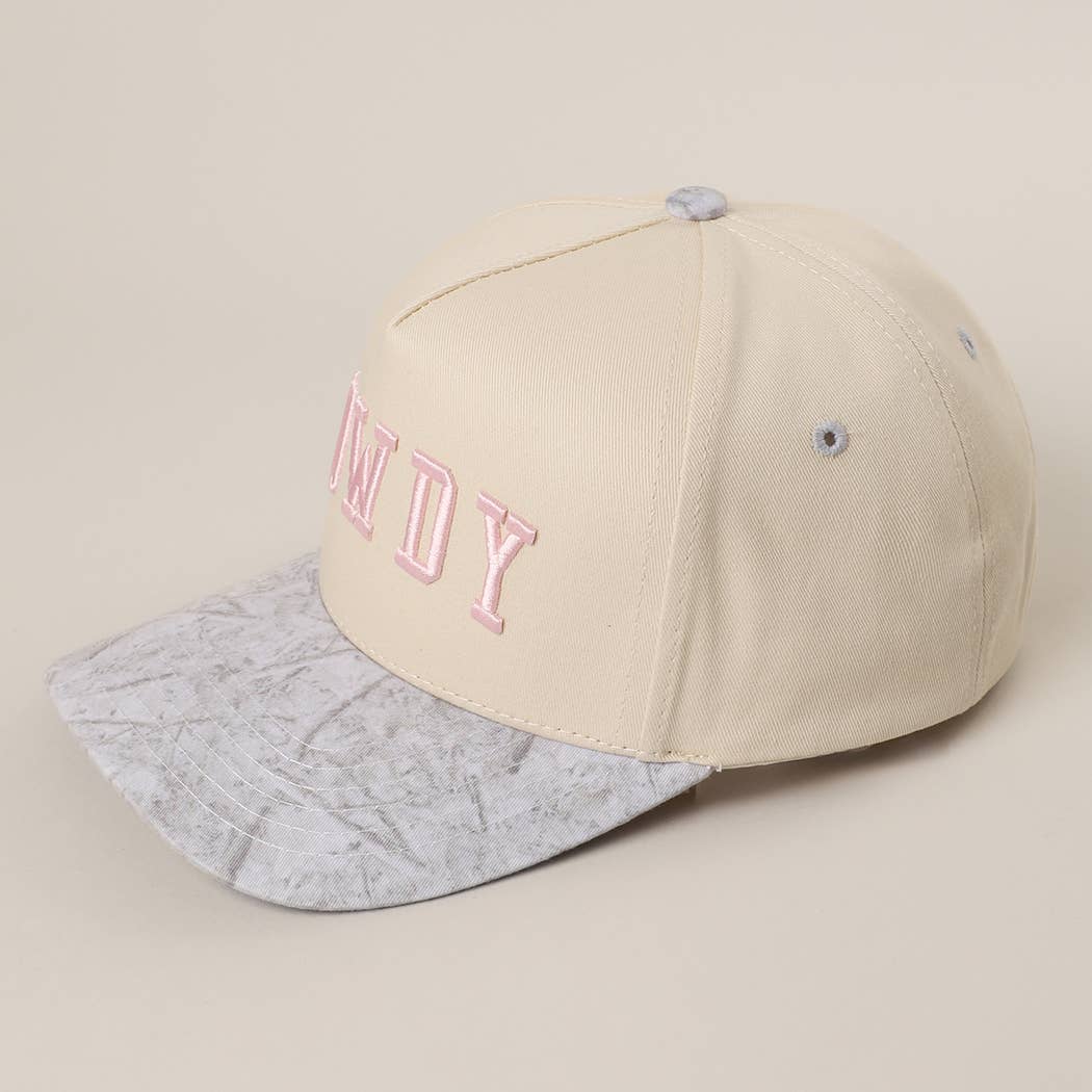 HOWDY Embroidered Two-Tone WHITE CAMO Trucker Hat: WHITE CAMO / One Size