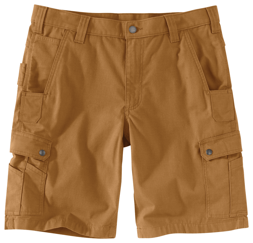 CARHARTT RELAXED FIT RIPSTOP CARGO SHORTS BROWN - The Blue Ox 916