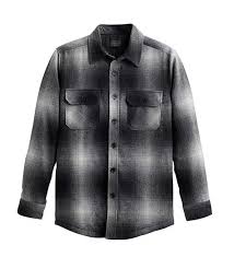 Pendleton Mens Quilted Long Sleeve - Black/Grey/White