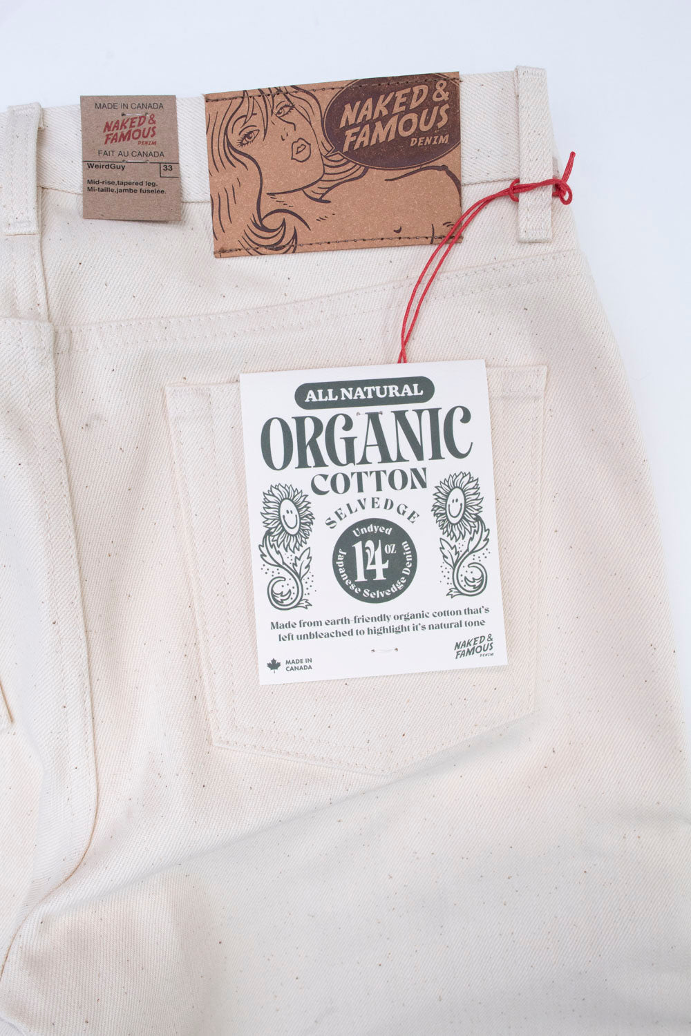 NAKED AND FAMOUS ORGANIC COTTON WEIRD GUY