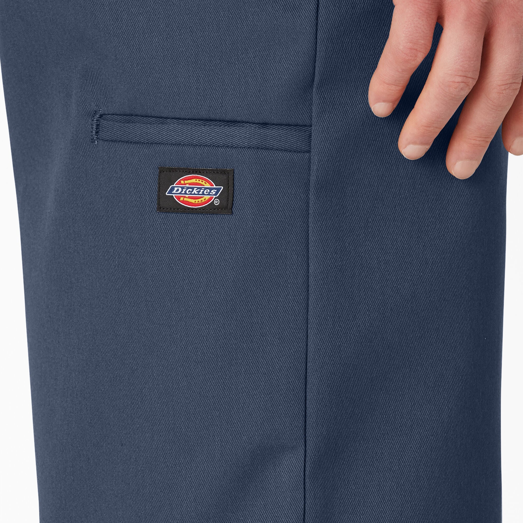 Dickies Loose Fit Flat Front Work Shorts, 13", Navy Blue