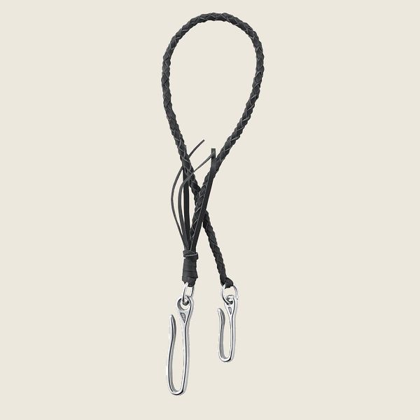 RED WING LANYARD IN BLACK FRONTIER LEATHER